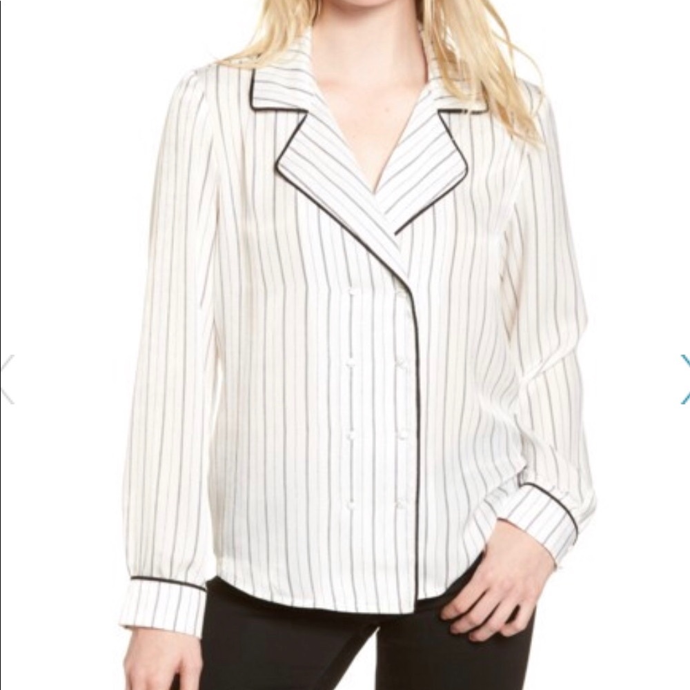Socialite Double Breasted Pajama Top